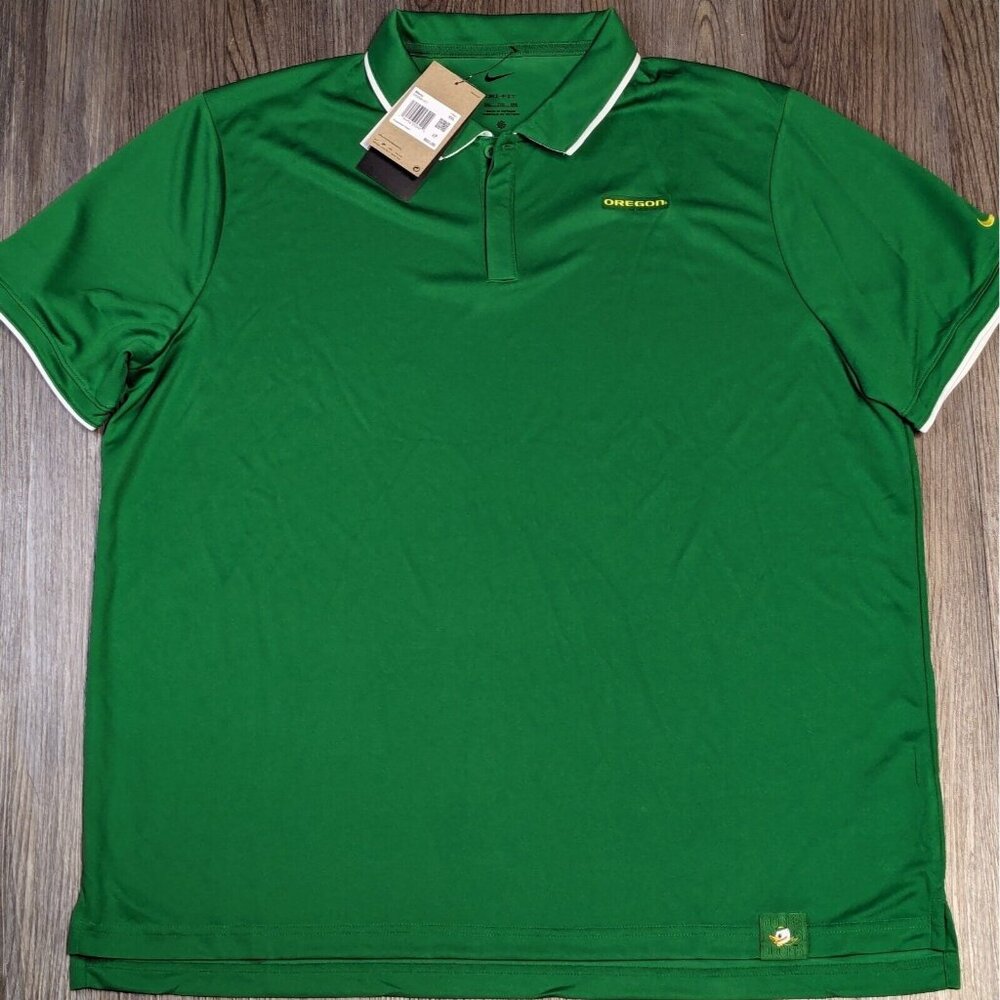 Oregon Ducks Nike Dri-FIT Football Sideline UV Polo Shirt Men's XXL DA3296-377